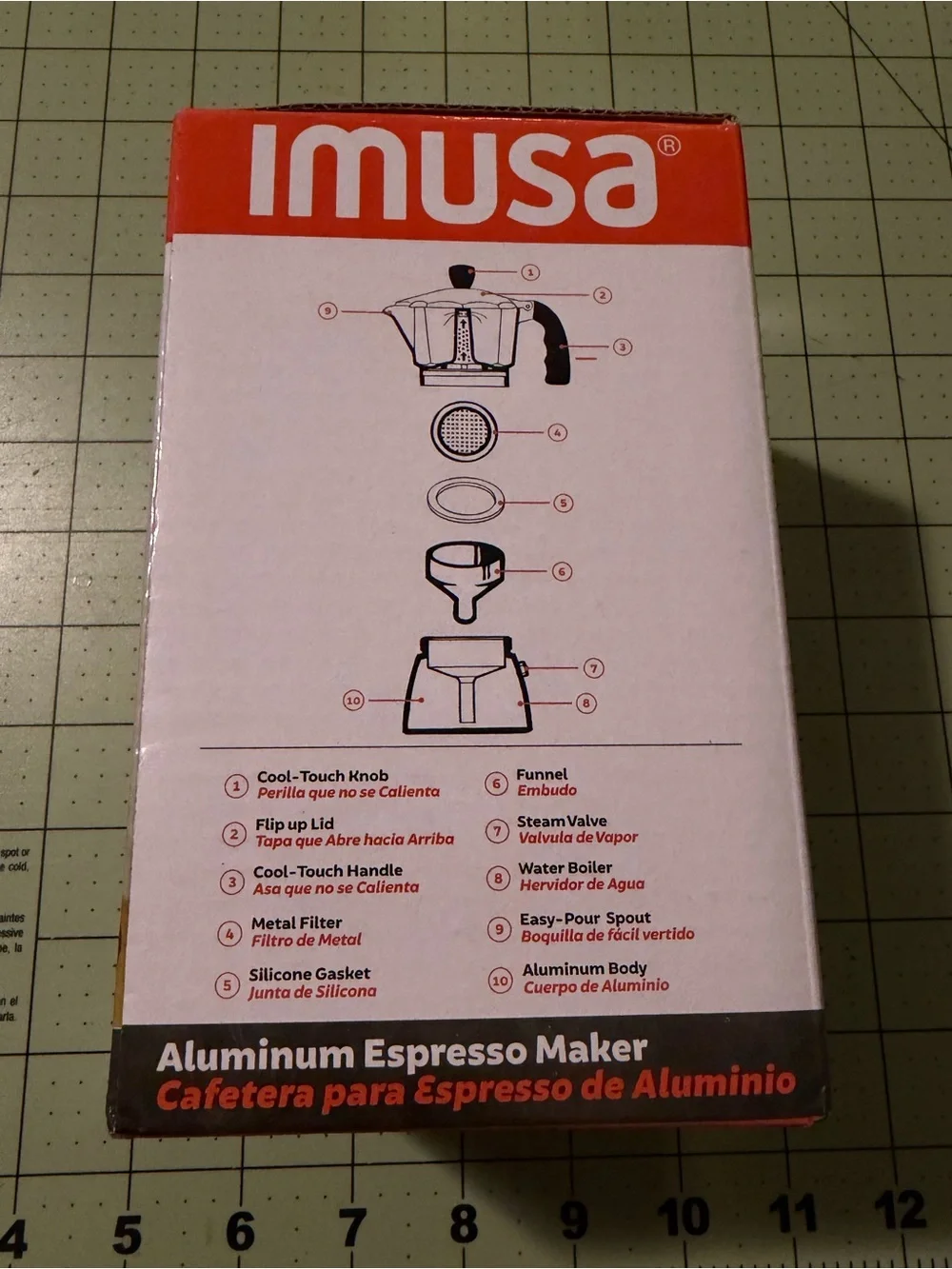 NEW imusa Moka Pot 3 cup Aluminum Stovetop Espresso Latte Cappuccino Maker